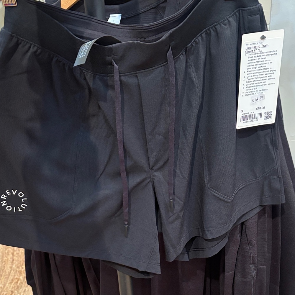 Lululemon men’s License to Train 5” *LL NWT